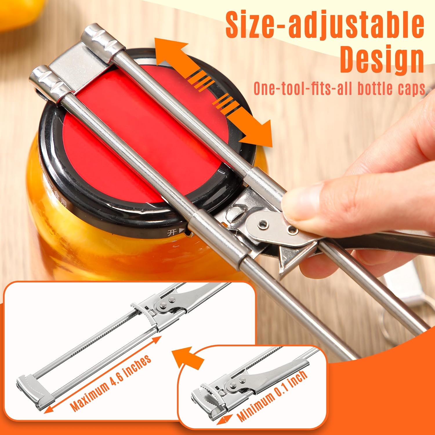 Ouvre-bocal réglable en acier  - Kitchen Gadgets For Men avis et prix