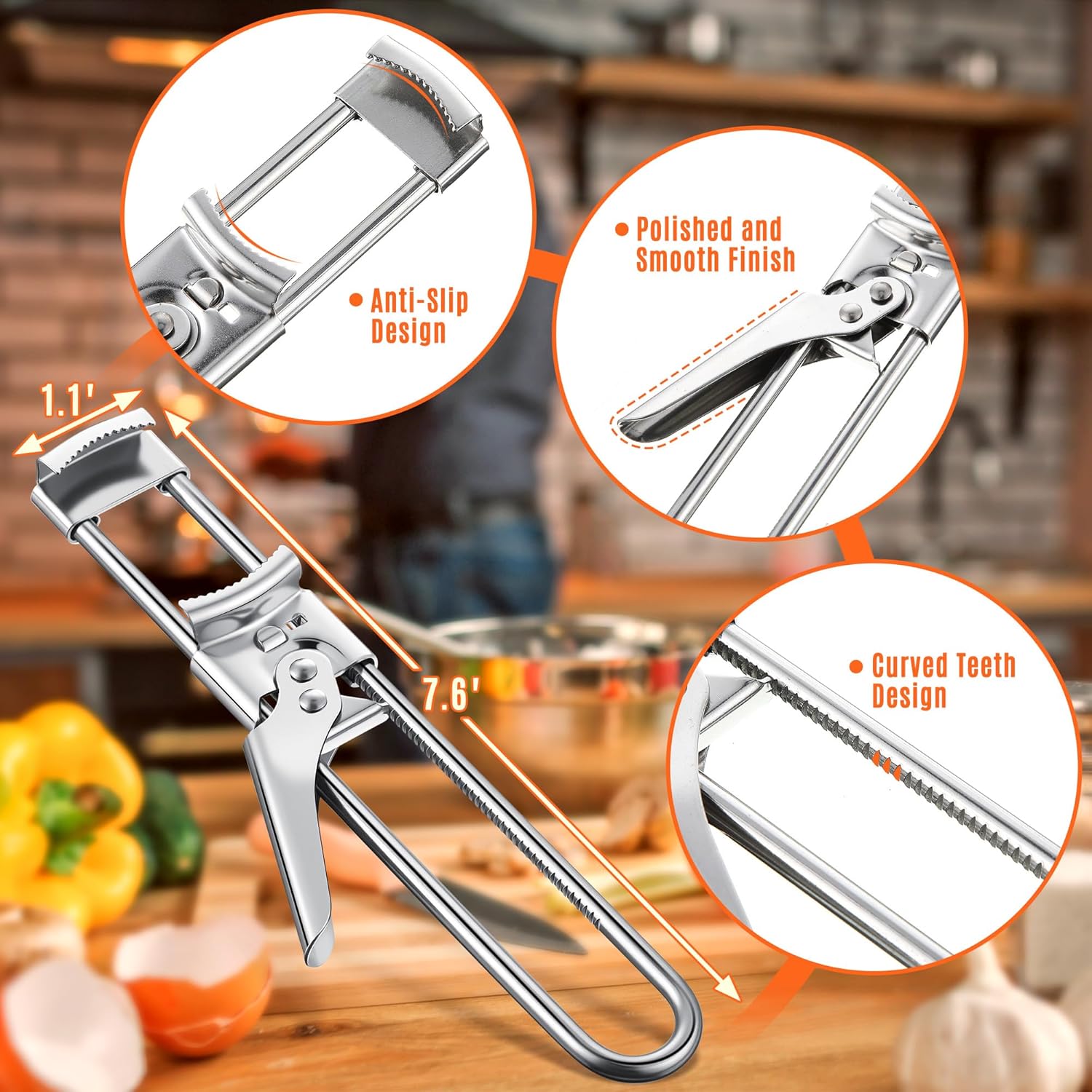 Ouvre-bocal réglable en acier  - Kitchen Gadgets For Men avis et prix