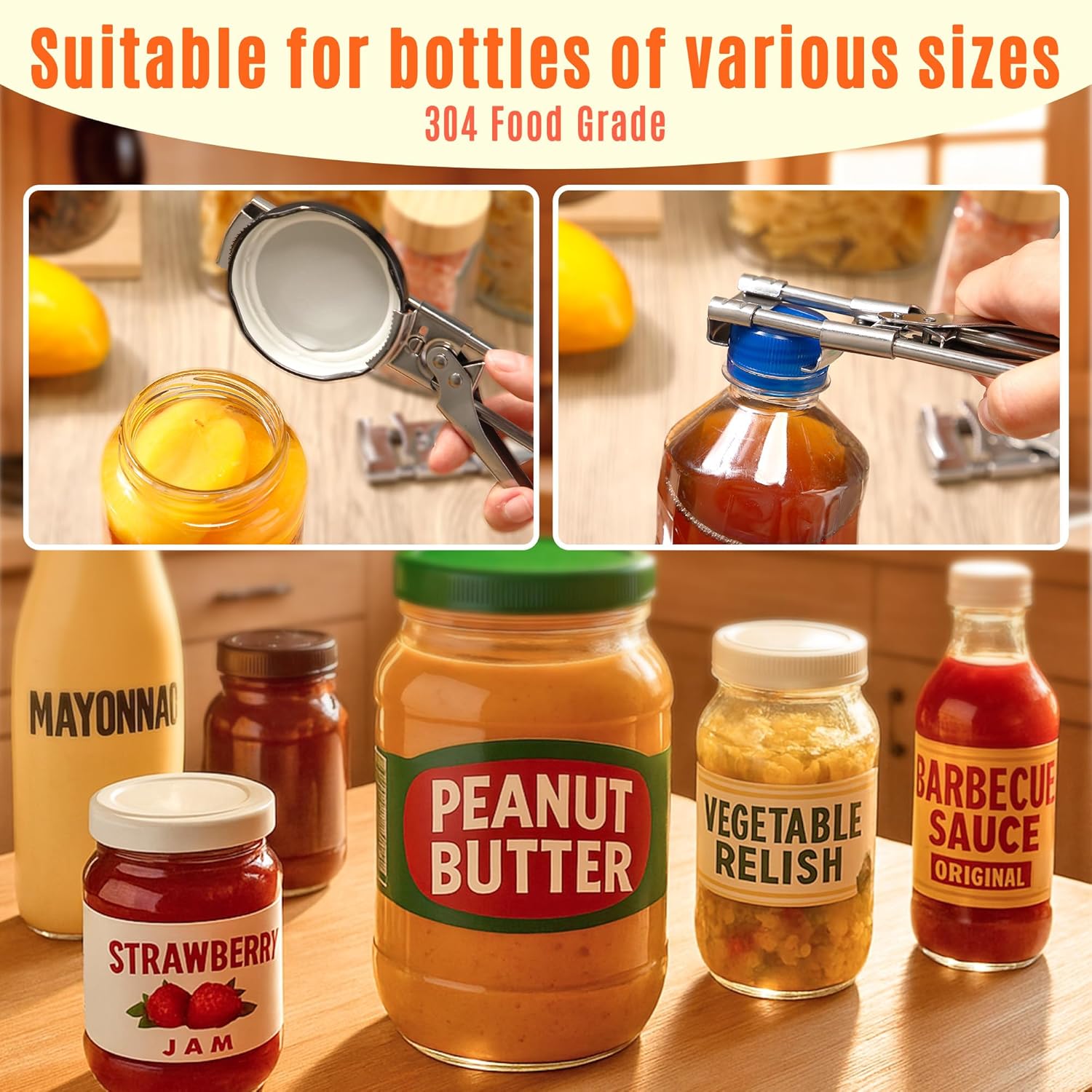 Ouvre-bocal réglable en acier  - Kitchen Gadgets For Men avis et prix