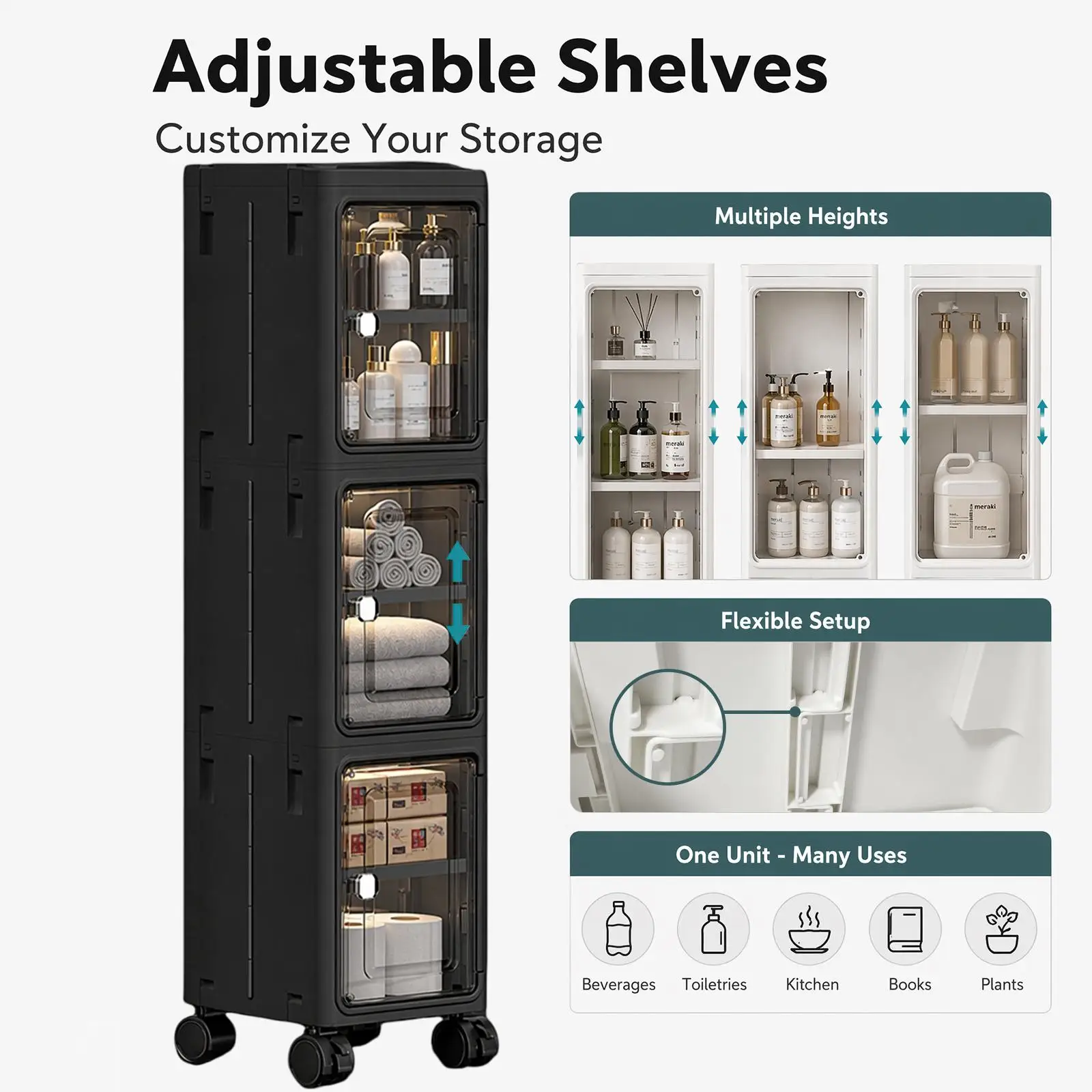 Armoire de rangement à roulett - Kitchen Gadgets Organizer avis et prix