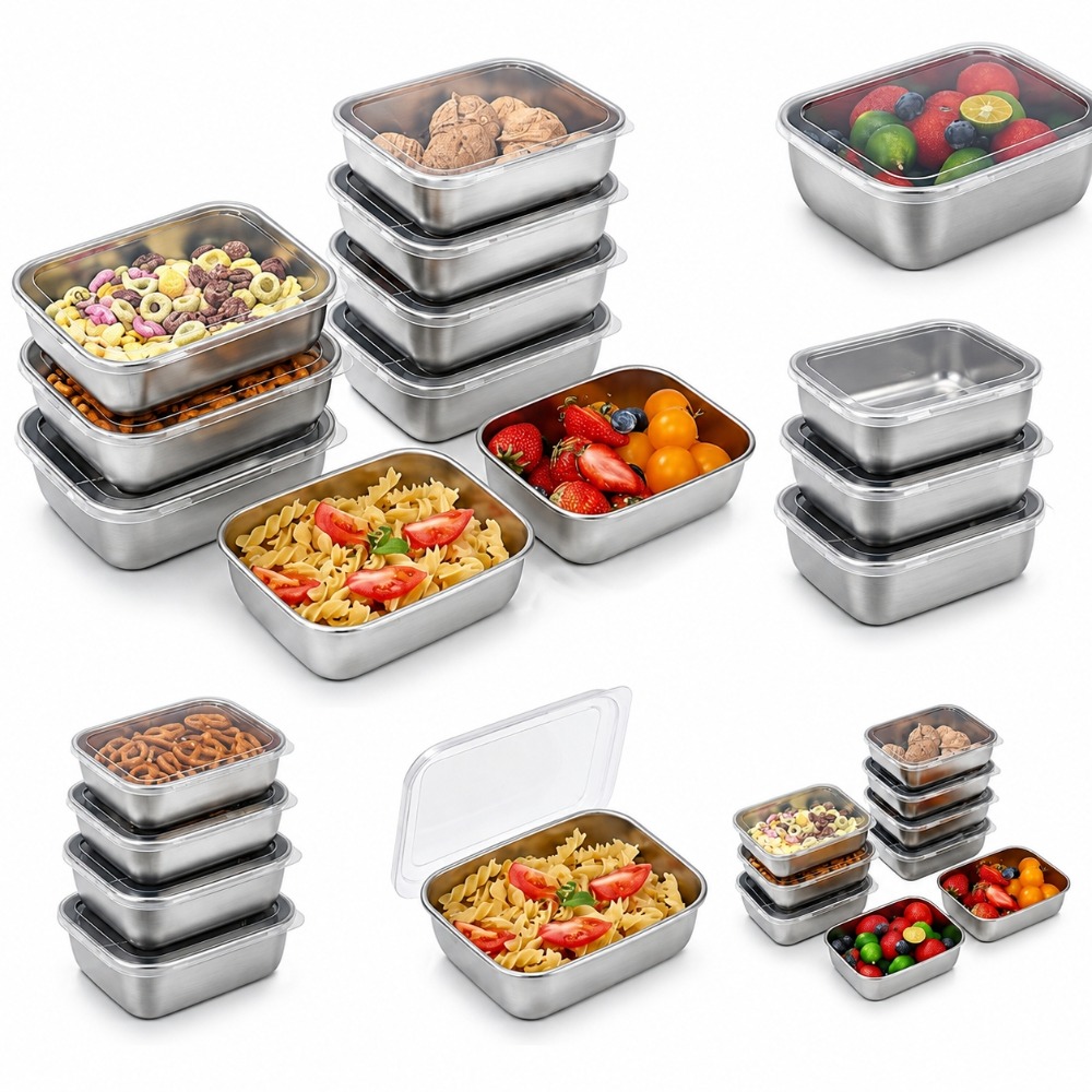 Lot de 6 boîtes de conservatio - Kitchen Gadgets Organizer avis et prix